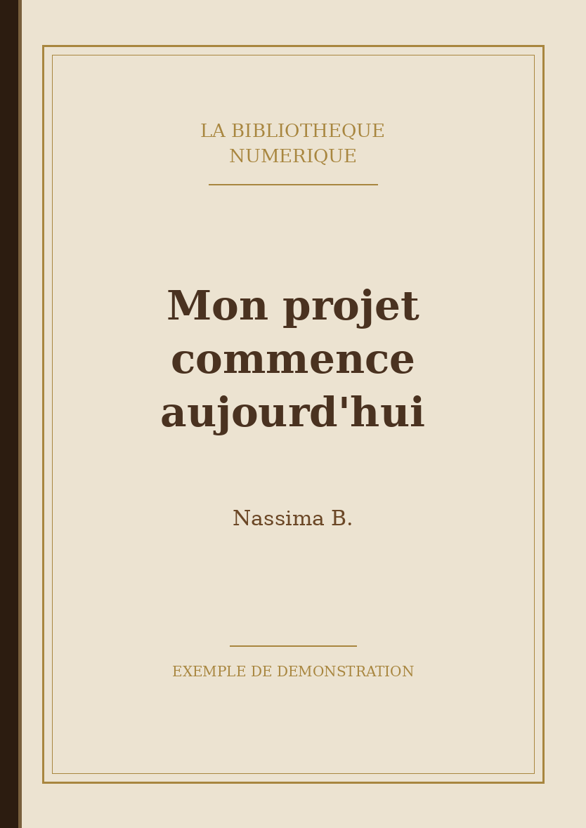 Mon projet commence aujourd'hui